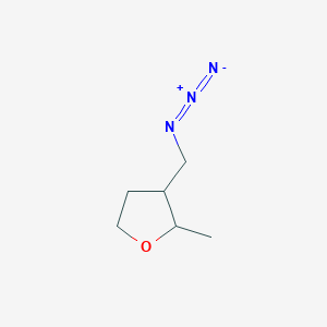 molecular formula C6H11N3O B2415962 3-(Azidomethyl)-2-methyloxolane CAS No. 2228591-57-7