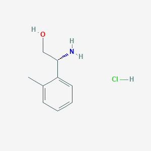 molecular formula C9H14ClNO B2416026 (R)-2-Amino-2-(o-tolyl)ethan-1-ol hydrochloride CAS No. 1391592-93-0