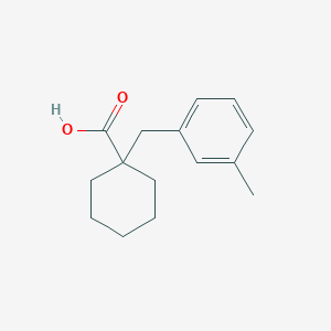1-[(3-Methylphenyl)methyl]cyclohexane-1-carboxylic acid