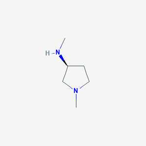 molecular formula C6H14N2 B2416040 (S)-N,1-Dimethylpyrrolidin-3-amine CAS No. 13005-11-3; 792969-63-2