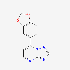 7-(1,3-Benzodioxol-5-yl)[1,2,4]triazolo[1,5-a]pyrimidine