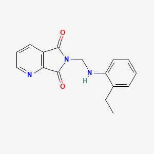 6-[(2-Ethylanilino)methyl]pyrrolo[3,4-b]pyridine-5,7-dione