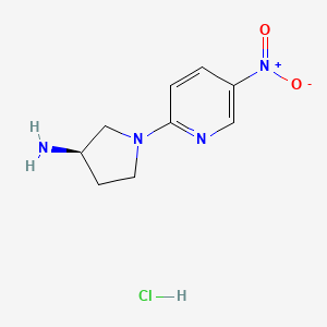 (R)-1-(5-Nitropyridin-2-yl)pyrrolidin-3-amine hydrochloride