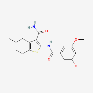B2416129 2-(3,5-Dimethoxybenzamido)-5-methyl-4,5,6,7-tetrahydrobenzo[b]thiophene-3-carboxamide CAS No. 330190-31-3