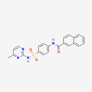 molecular formula C22H18N4O3S B2416166 N-(4-(N-(4-methylpyrimidin-2-yl)sulfamoyl)phenyl)-2-naphthamide CAS No. 868212-66-2