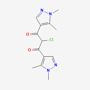 2-chloro-1,3-bis(1,5-dimethyl-1H-pyrazol-4-yl)propane-1,3-dione