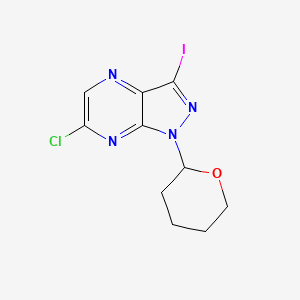 6-Chloro-3-iodo-1-tetrahydropyran-2-yl-pyrazolo[3,4-b]pyrazine