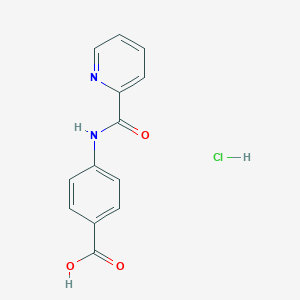 4-(Pyridine-2-carbonylamino)benzoic acid;hydrochloride