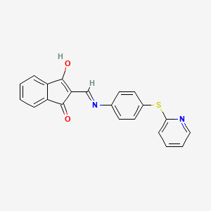 2-(((4-(2-Pyridylthio)phenyl)amino)methylene)indane-1,3-dione