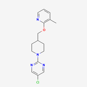 5-Chloro-2-(4-{[(3-methylpyridin-2-yl)oxy]methyl}piperidin-1-yl)pyrimidine