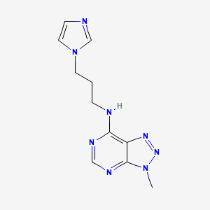 N-(3-(1H-imidazol-1-yl)propyl)-3-methyl-3H-[1,2,3]triazolo[4,5-d]pyrimidin-7-amine