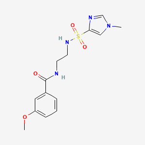 3-methoxy-N-(2-(1-methyl-1H-imidazole-4-sulfonamido)ethyl)benzamide