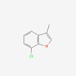 molecular formula C9H7ClO B2416235 7-Chloro-3-methyl-1-benzofuran CAS No. 1595965-00-6