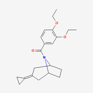 3-Cyclopropylidene-8-(3,4-diethoxybenzoyl)-8-azabicyclo[3.2.1]octane
