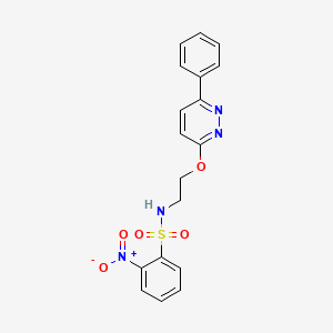 2-nitro-N-(2-((6-phenylpyridazin-3-yl)oxy)ethyl)benzenesulfonamide