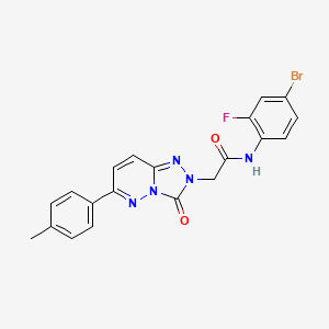 molecular formula C20H15BrFN5O2 B2416247 N-(4-bromo-2-fluorophenyl)-2-[6-(4-methylphenyl)-3-oxo-2H,3H-[1,2,4]triazolo[4,3-b]pyridazin-2-yl]acetamide CAS No. 1185057-62-8