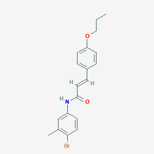 molecular formula C19H20BrNO2 B2416252 N-(4-bromo-3-methylphenyl)-3-(4-propoxyphenyl)acrylamide CAS No. 882084-18-6