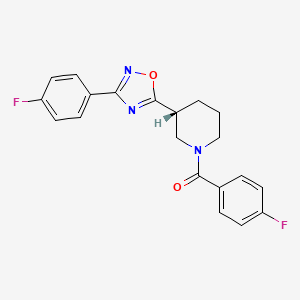 molecular formula C20H17F2N3O2 B2416290 (R)-ADX-47273 