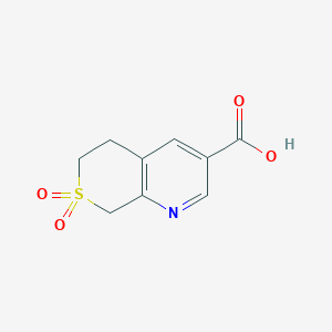 B2416325 7,7-Dioxo-6,8-dihydro-5H-thiopyrano[3,4-b]pyridine-3-carboxylic acid CAS No. 2361876-99-3