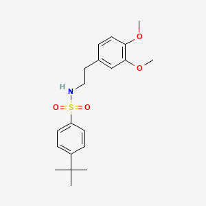 4-tert-butyl-N-[2-(3,4-dimethoxyphenyl)ethyl]benzenesulfonamide