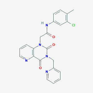 N-(3-chloro-4-methylphenyl)-2-(2,4-dioxo-3-(pyridin-2-ylmethyl)-3,4-dihydropyrido[3,2-d]pyrimidin-1(2H)-yl)acetamide