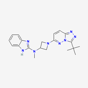 N-(1-(3-(tert-butyl)-[1,2,4]triazolo[4,3-b]pyridazin-6-yl)azetidin-3-yl)-N-methyl-1H-benzo[d]imidazol-2-amine