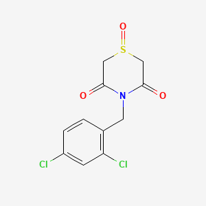 4-(2,4-Dichlorobenzyl)-1lambda~4~,4-thiazinane-1,3,5-trione