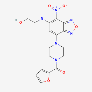 Furan-2-yl(4-(6-((2-hydroxyethyl)(methyl)amino)-7-nitrobenzo[c][1,2,5]oxadiazol-4-yl)piperazin-1-yl)methanone