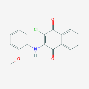 2-Chloro-3-(2-methoxyanilino)naphthalene-1,4-dione