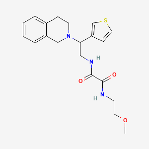 N1-(2-(3,4-dihydroisoquinolin-2(1H)-yl)-2-(thiophen-3-yl)ethyl)-N2-(2-methoxyethyl)oxalamide