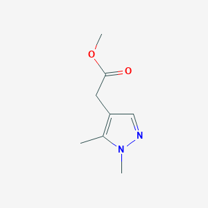 molecular formula C8H12N2O2 B2416551 Methyl 2-(1,5-dimethyl-1H-pyrazol-4-yl)acetate CAS No. 1856974-56-5