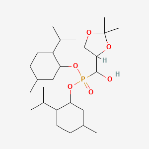 Bis(2-isopropyl-5-methylcyclohexyl) ((2,2-dimethyl-1,3-dioxolan-4-yl)(hydroxy)methyl)phosphonate