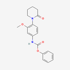 Phenyl (3-methoxy-4-(2-oxopiperidin-1-yl)phenyl)carbamate