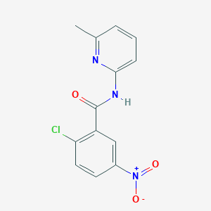 molecular formula C13H10ClN3O3 B2416600 2-chloro-N-(6-methylpyridin-2-yl)-5-nitrobenzamide CAS No. 313516-62-0