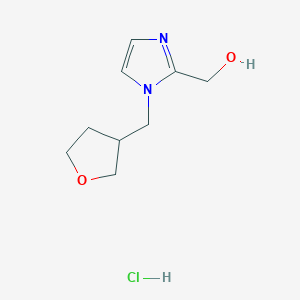 [1-(Oxolan-3-ylmethyl)imidazol-2-yl]methanol;hydrochloride