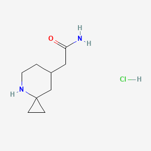 2-(4-Azaspiro[2.5]octan-7-yl)acetamide;hydrochloride