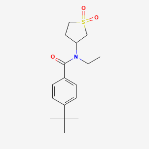 4-(tert-butyl)-N-(1,1-dioxidotetrahydrothiophen-3-yl)-N-ethylbenzamide
