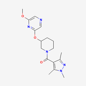 (3-((6-methoxypyrazin-2-yl)oxy)piperidin-1-yl)(1,3,5-trimethyl-1H-pyrazol-4-yl)methanone