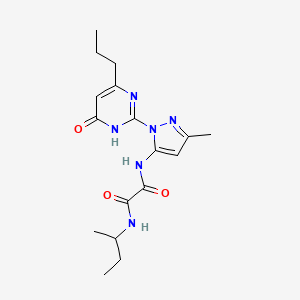 N1-(sec-butyl)-N2-(3-methyl-1-(6-oxo-4-propyl-1,6-dihydropyrimidin-2-yl)-1H-pyrazol-5-yl)oxalamide