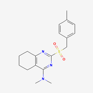 N,N-dimethyl-2-[(4-methylbenzyl)sulfonyl]-5,6,7,8-tetrahydro-4-quinazolinamine