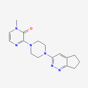 3-(4-(6,7-dihydro-5H-cyclopenta[c]pyridazin-3-yl)piperazin-1-yl)-1-methylpyrazin-2(1H)-one