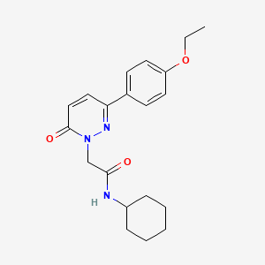 N-cyclohexyl-2-(3-(4-ethoxyphenyl)-6-oxopyridazin-1(6H)-yl)acetamide