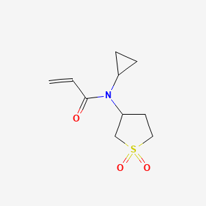 molecular formula C10H15NO3S B2416857 N-Cyclopropyl-N-(1,1-dioxothiolan-3-yl)prop-2-enamide CAS No. 2224305-45-5
