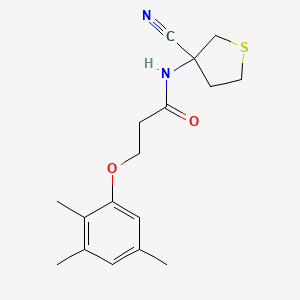 molecular formula C17H22N2O2S B2417125 N-(3-Cyanothiolan-3-YL)-3-(2,3,5-trimethylphenoxy)propanamide CAS No. 1385388-69-1
