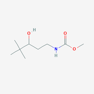 molecular formula C9H19NO3 B2417133 methyl N-(3-hydroxy-4,4-dimethylpentyl)carbamate CAS No. 1396782-44-7