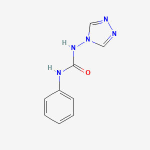 molecular formula C9H9N5O B2417233 1-phenyl-3-(4H-1,2,4-triazol-4-yl)urea CAS No. 35224-76-1