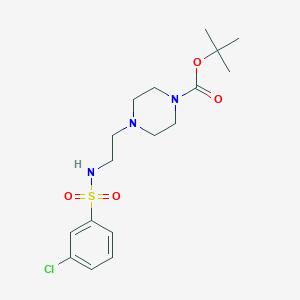 molecular formula C17H26ClN3O4S B2417262 Tert-butyl 4-(2-(3-chlorophenylsulfonamido)ethyl)piperazine-1-carboxylate CAS No. 1226455-40-8
