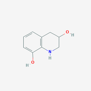 molecular formula C9H11NO2 B2417291 1,2,3,4-Tetrahydroquinoline-3,8-diol CAS No. 1785653-65-7