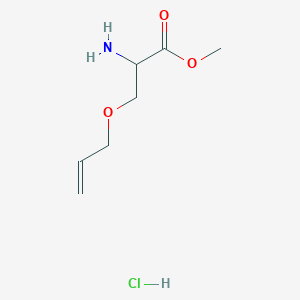 molecular formula C7H14ClNO3 B2417317 Methyl O-allylserinate hydrochloride CAS No. 2170123-26-7