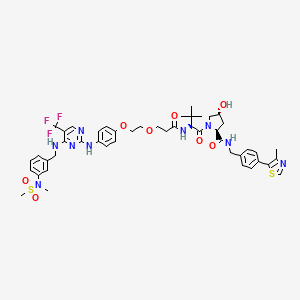molecular formula C47H56F3N9O8S2 B2417354 PROTAC FAK degrader 1 